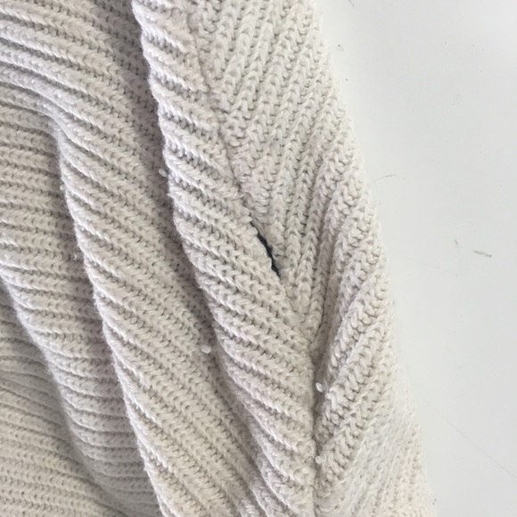 Contemporary Designer Double Layer Sleeves Boat Neck Loose Sweater - Picture 4 of 5